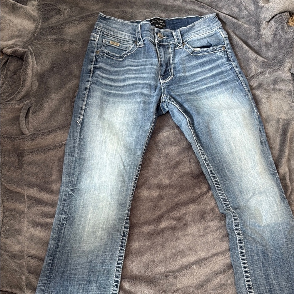 Buckle Black Straight Jeans 29x32